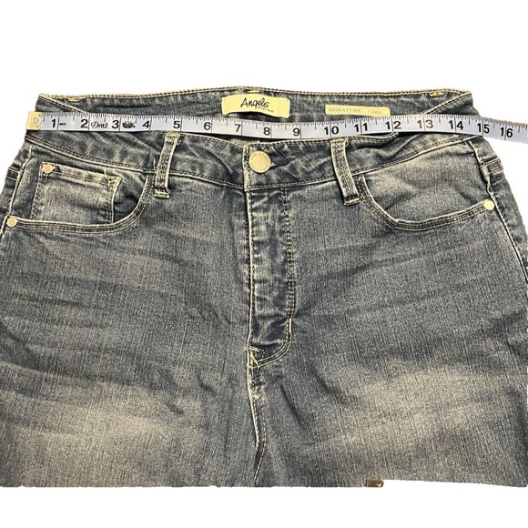 Angels Jeans Womens Size 10 Blue Signature Capri Denim Pants - Picture 4 of 9